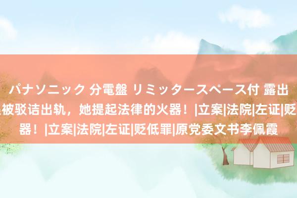 パナソニック 分電盤 リミッタースペース付 露出・半埋込両用形 取快递被驳诘出轨，她提起法律的火器！|立案|法院|左证|贬低罪|原党委文书李佩霞